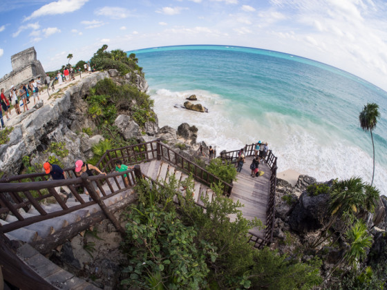 Tulum, Mexico Ruins - Fisheye