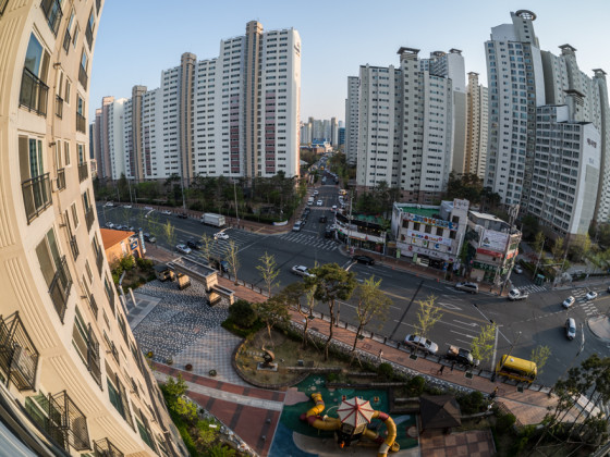 Daegu, Korea city - Fisheye with rokinon Samyang 7.5mm